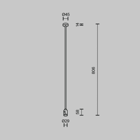 Стойка Maytoni Technical TRA159C-SL1-B