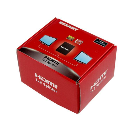 Делитель гнездо HDMI на 2 гнезда HDMI, металл REXANT