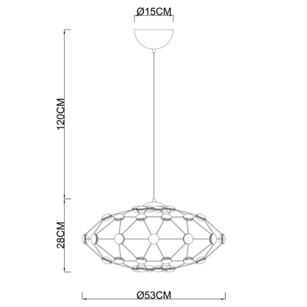 Подвесная люстра Divinare 1720/02 SP-48