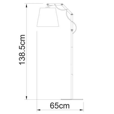 Торшер ARTE Lamp A5700PN-1WH