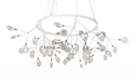 Подвесная люстра Crystal Lux EVITA SP45 D WHITE/TRANSPARENT