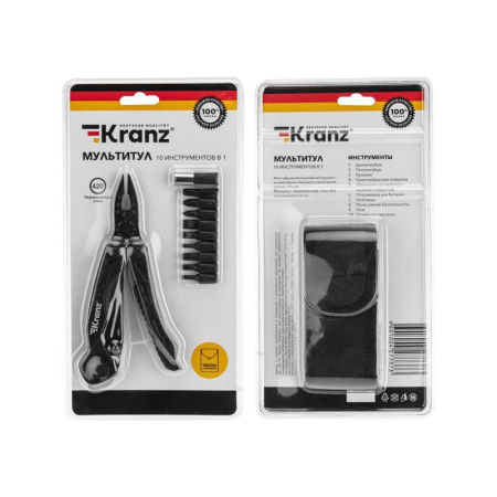 Мультитул 10 в 1, 155мм KRANZ