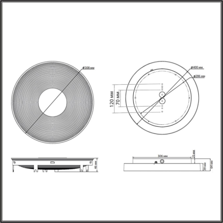 Накладной светильник Sonex 7753/25L