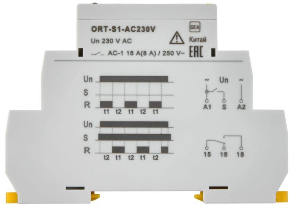 Реле циклическое ORT 1 контакт 230В AC IEK ORT-S1-AC230V