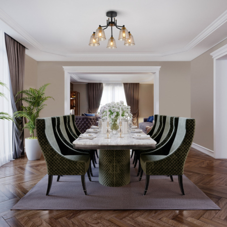 Люстра на штанге Freya FR4017PL-05BBZ