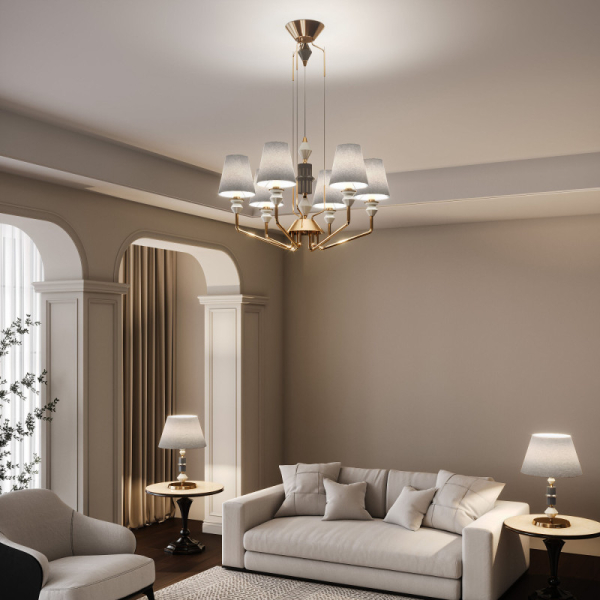 Подвесная люстра Eurosvet 101012/6 латунь Smart