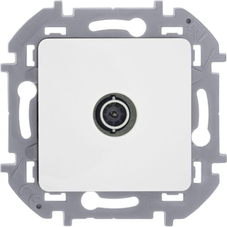 Розетка телевизионная TV Inspiria 2дБ 0-2400мГц с топологией "звезда" механизм бел. IEK 673850