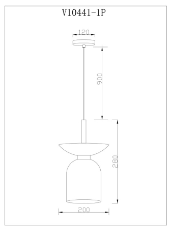 Подвесной светильник Moderli V11552-1P