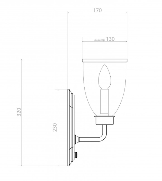Бра Covali WL-30378