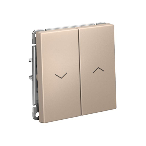 Выключатель для жалюзи 2-кл. ArtGallery 2х (сх. 4) 10А быстрозажим. клем. механизм песочн. SE GAL001219S