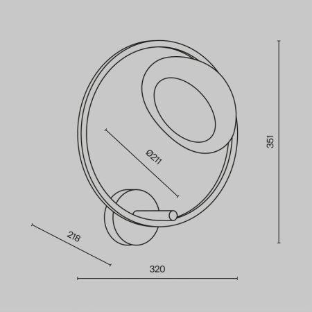 Бра Maytoni MOD327WL-L5BS3K1