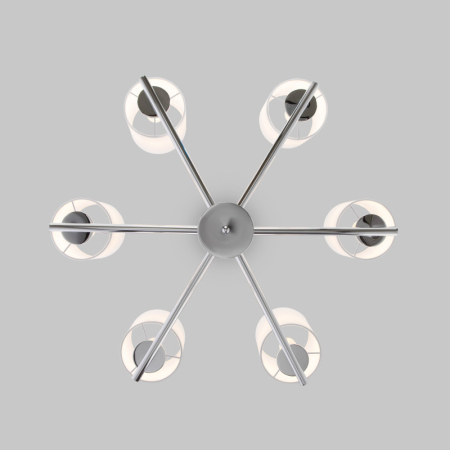 Подвесная люстра Eurosvet 60146/6 никель