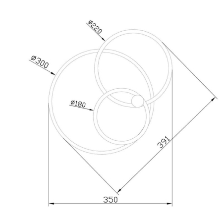 Накладная люстра Escada 10213/2LED BL White