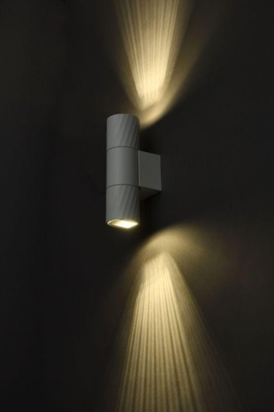 Светильник 5221 2хGU10 IP65 уличный настенный бел. IEK LT-UBU0-5221-GU10-2-K01