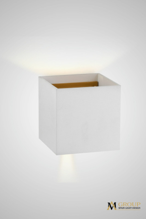 Бра AM Group AM113-2X5W WH+GL