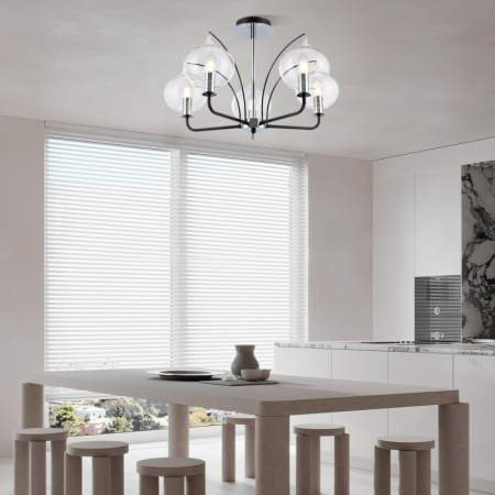 Люстра на штанге Arte Milano 321007/5 BK.CR