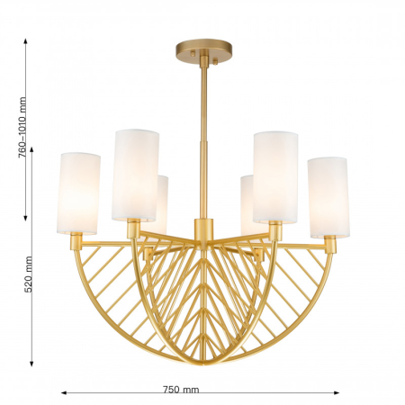 Люстра на штанге Favourite 2992-6P