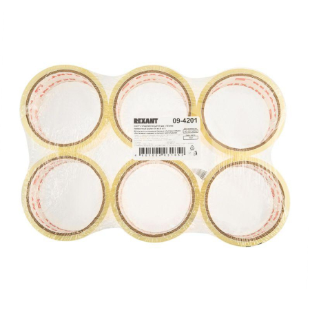 Скотч упаковочный 48 мм х 50 мкм, прозрачный, (рулон 36 м) REXANT