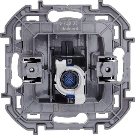 Розетка компьютерная Inspiria RJ45 кат.6 UTP механизм антрацит IEK 673833