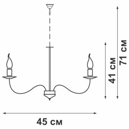 Люстра 5xE14макс. 40Вт Vitaluce V3339/5