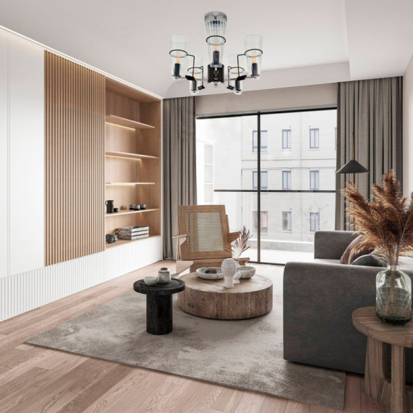 Люстра на штанге Arte Milano 328107/5 CR.BK