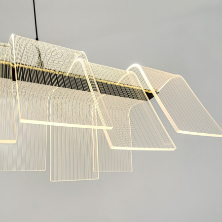 Подвесная люстра LED4U L7709-970 BK