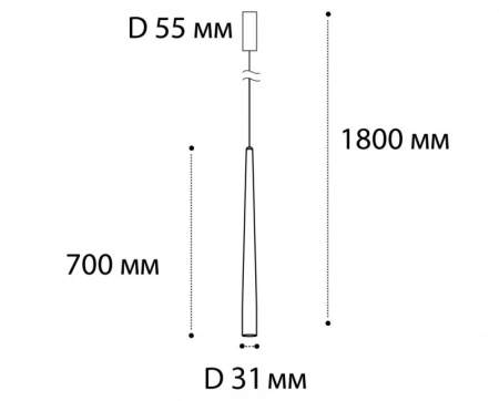 Подвесной светильник ITALLINE IT03-1428 black