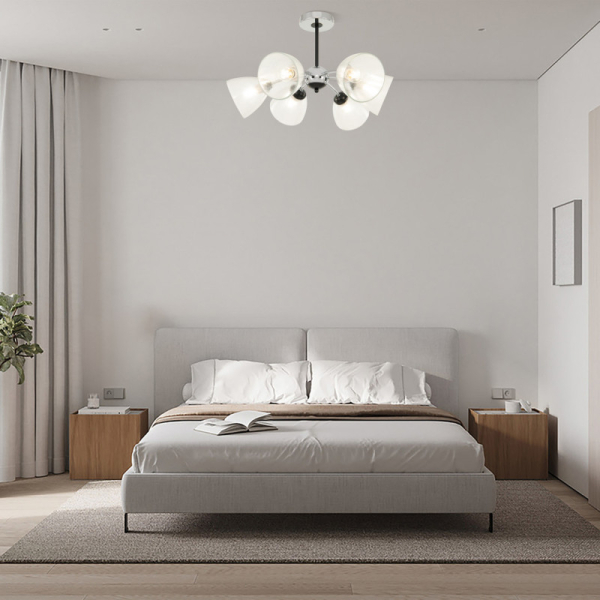 Люстра на штанге Arte Milano 329007/3+3 CR.BK