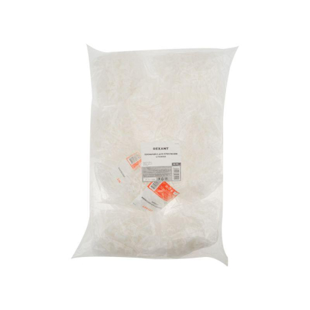 Площадка для крепления стяжки 22x16х4 мм, белая (100 шт/уп) REXANT