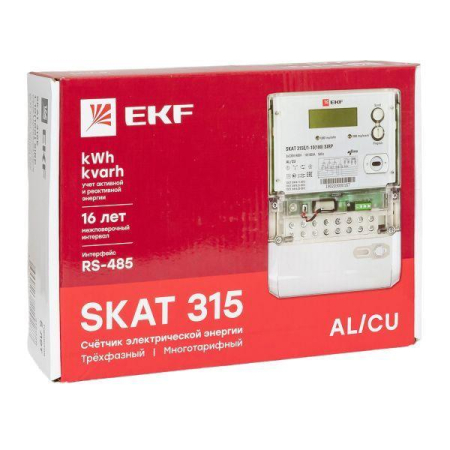 Счетчик Skat 315E/1-10(100) SIRP 3ф EKF 31502R