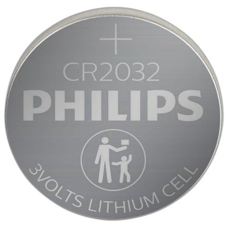 Элемент питания литиевый CR2032 (блист. 2шт) Philips Б0062716