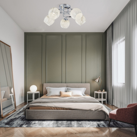 Накладная люстра Arte Milano 327985/5 CR+BK