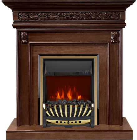 Royal Flame Каминокомплект Valletta - Темный дуб с очагом Aspen Gold