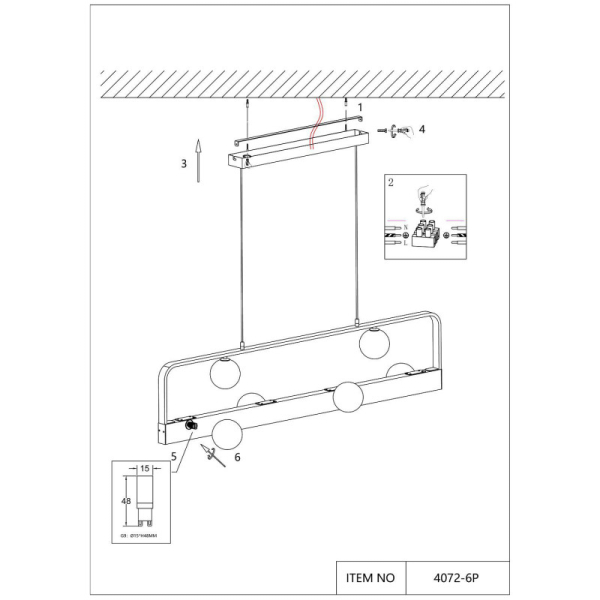 Подвесная люстра Favourite 4072-6P