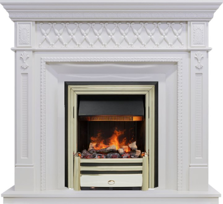 Dimplex Каминокомплект Alexandria - Белый дуб с очагом Cavendish