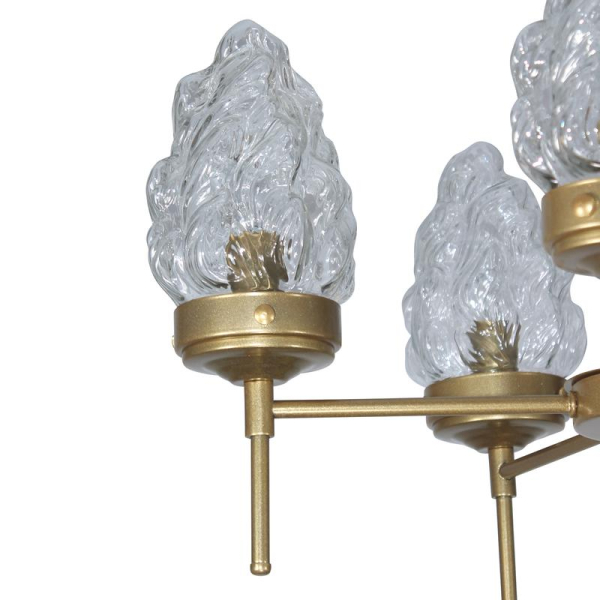 Светильник "Фламенко" 151 НПБ 01-5х40-101 Е14 [ИМ] подвесной зол. Элетех 1005405319