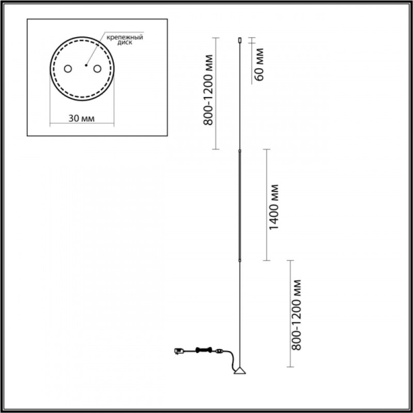 Торшер Odeon Light 4335/18FL