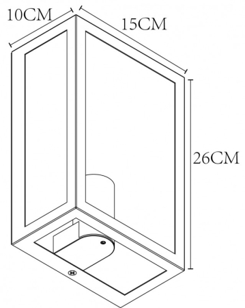 Светильник настенный ARTE Lamp A4569AL-1BK