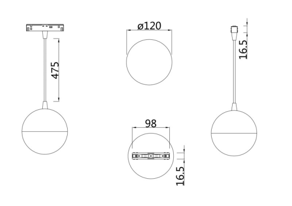 Светильник на шине Maytoni Technical TR018-2-10W3K-W