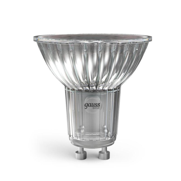 Лампа светодиодная Basic 6Вт MR16 софит 4000К нейтр. бел. GU10 530лм GAUSS 10106262