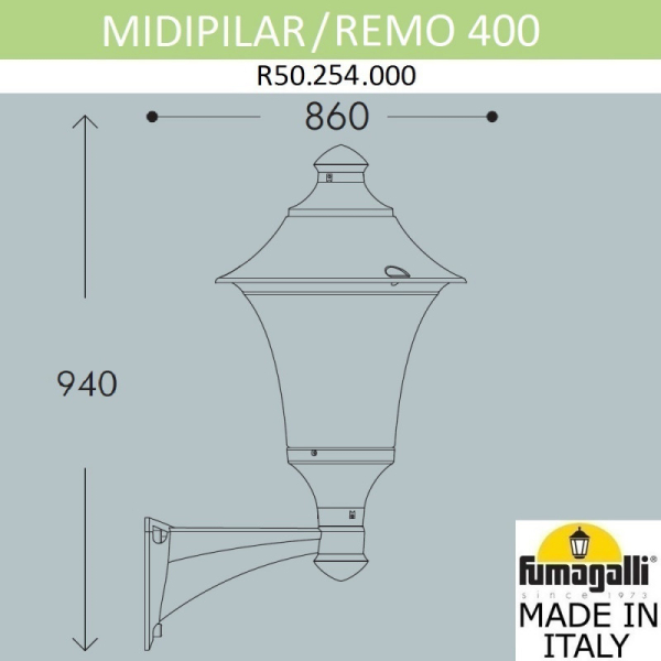 Светильник настенный Fumagalli R50.254.000.AYE27