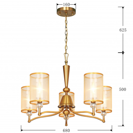Подвесная люстра Favourite 2697-5P
