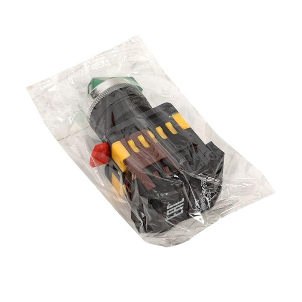 Переключатель ANLC-22 2P зел. с подсветкой 380В NO+NC EKF psw-anlc-2p-g-380