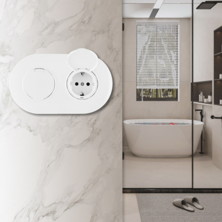 Розетка Arte Milano SET08-2-41-1x2 white