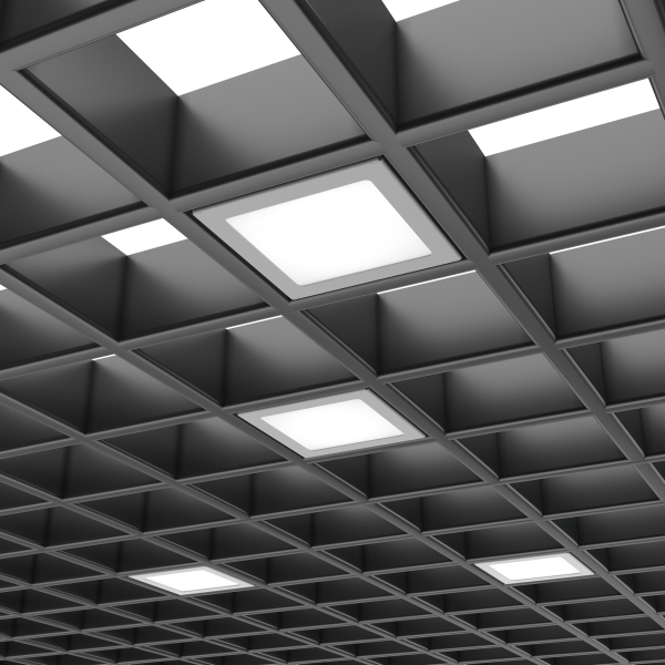 Комплект светильников Geniled Griliato Tetris Basic x6 для ячейки 75x75 30Вт 3000К Опал Черный