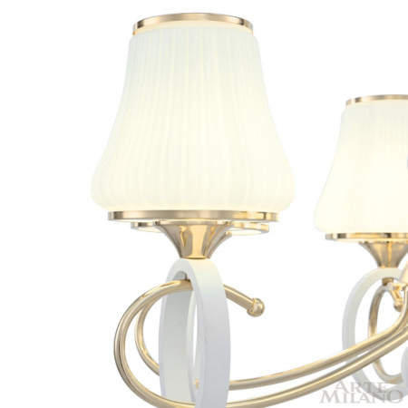 Подвесная люстра Arte Milano 302387/8 Wh/Gd