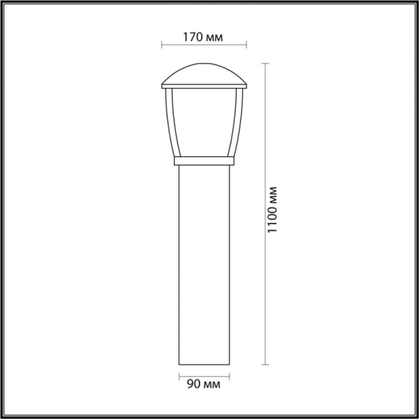 Садово-парковый светильник Odeon Light 4051/1F