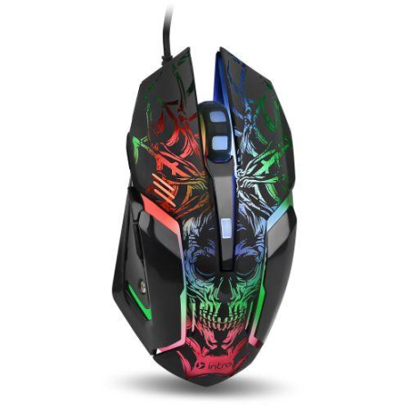 Мышь MG450 игровая проводная 1200-3600dpi черн. Intro Б0056133