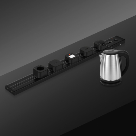 Трековая система розеток Arte Milano 385201TOB/100 Black