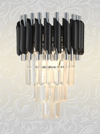 Бра Natali Kovaltseva DARIAN 76017/2W CHROME BLACK
